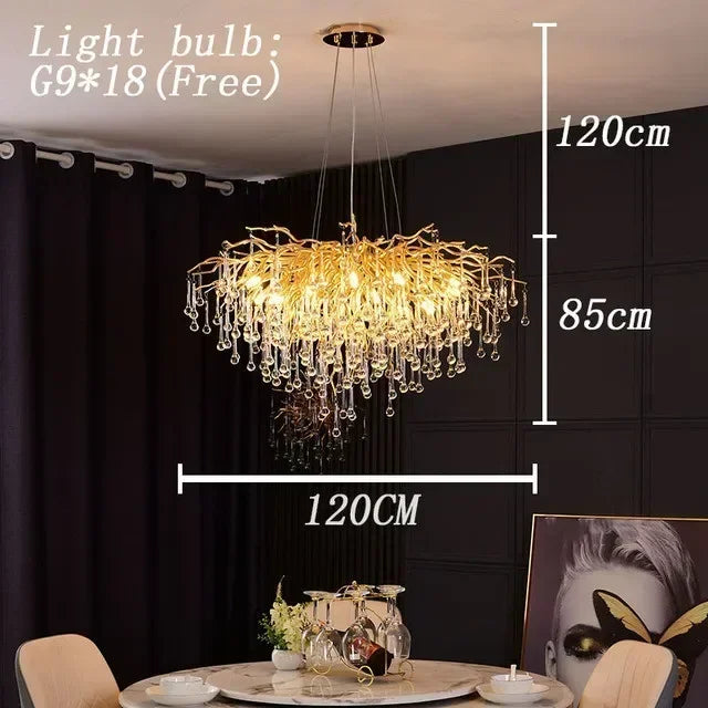 Luxury Crystal LED Ceiling Chandelier