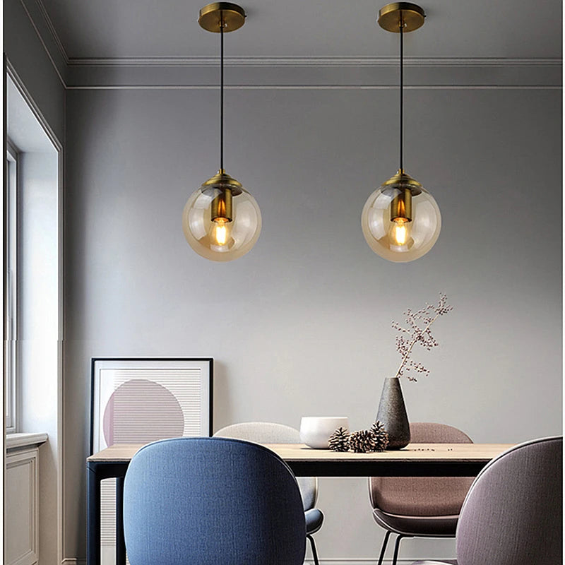Modern Luxury Glass LED Ceiling Pendant Light