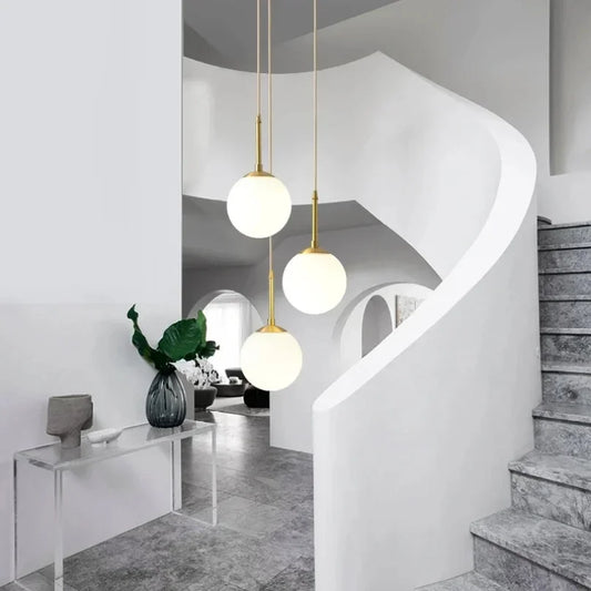 LED Glass Ball Pendant Lamp