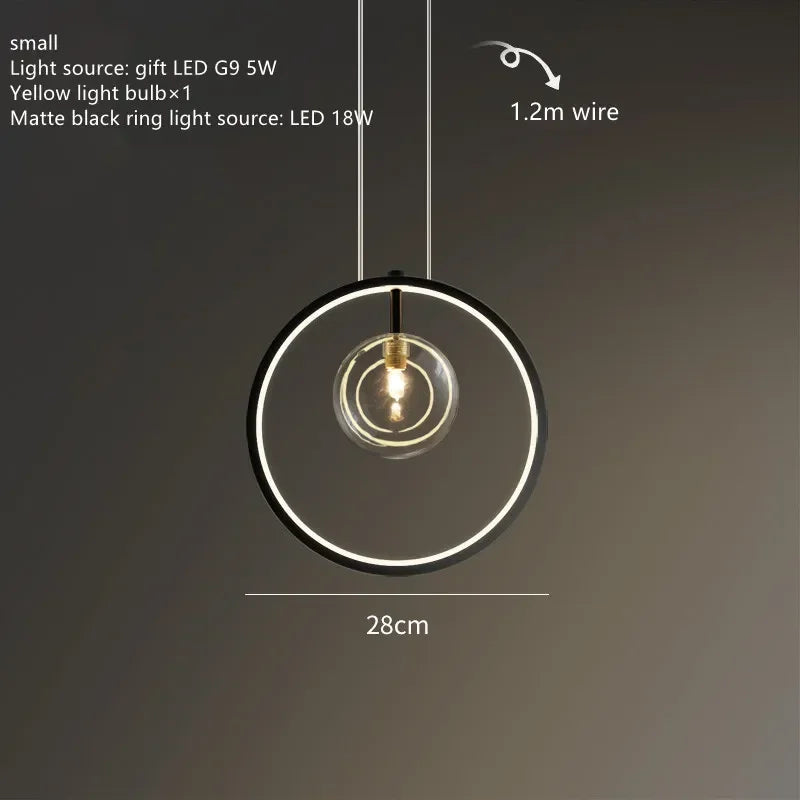 Nordic Style Ring Ceiling Chandelier