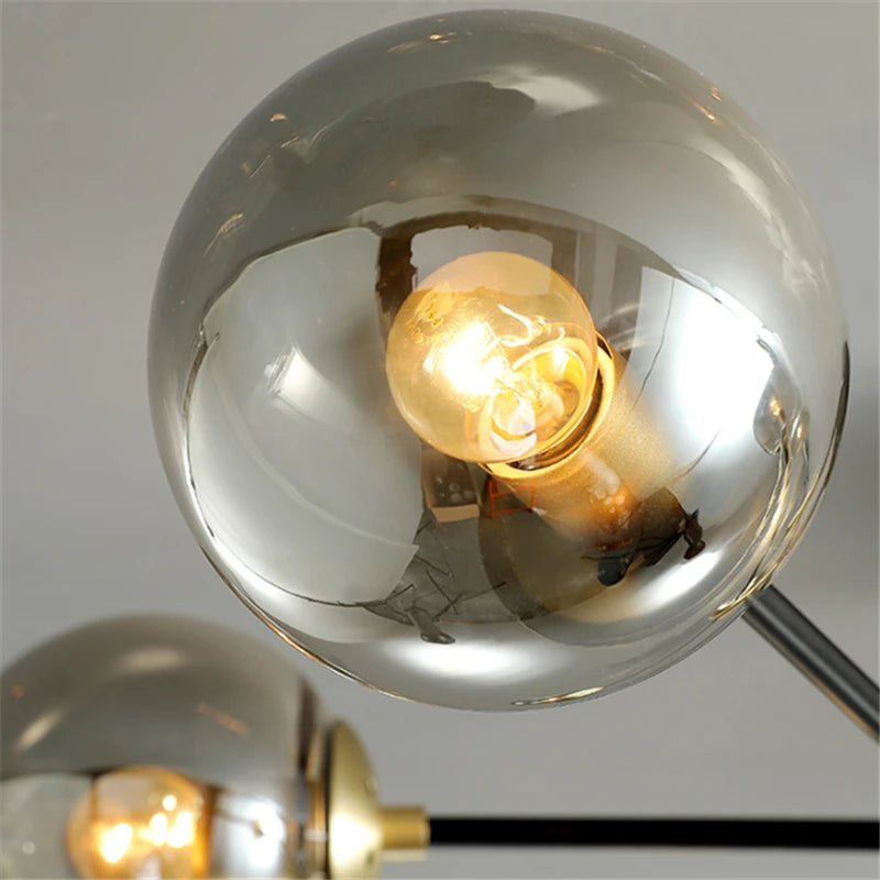 Nordic Modern LED Glass Ball Chandelier