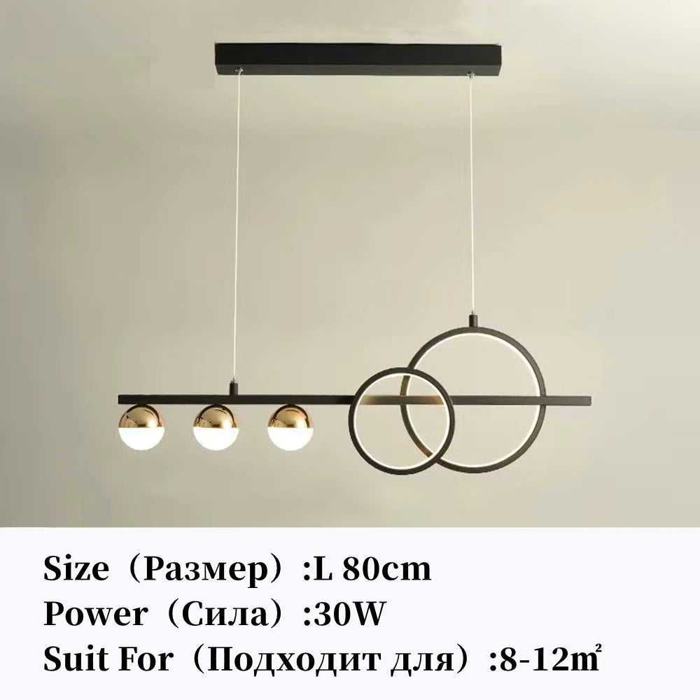 Modern Simple LED Ceiling Chandelier