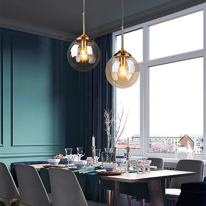 Modern Luxury Glass LED Ceiling Pendant Light