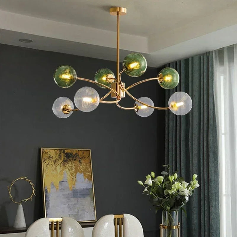 Stained Glass Ceiling Chandelier Light