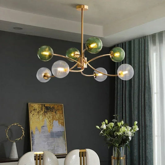 Stained Glass Ceiling Chandelier Light