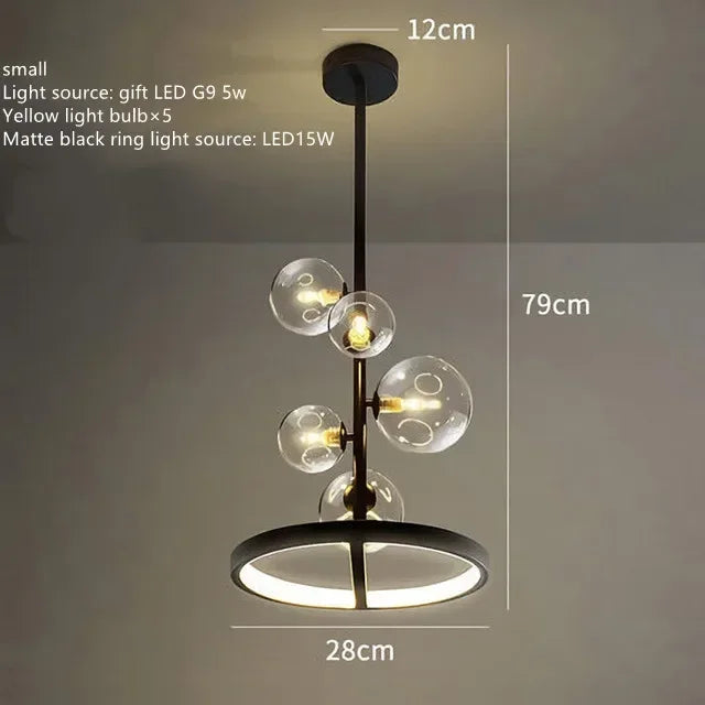 Nordic Style Ring Ceiling Chandelier