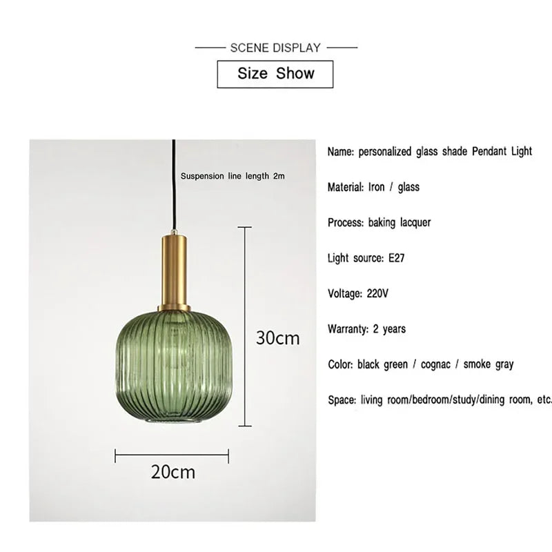 Nordic Glass Pendant Light