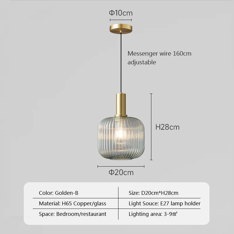 Nordic Glass Pendant Light