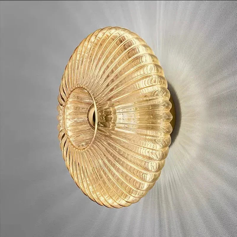 LED Glass Wall Sconce Light