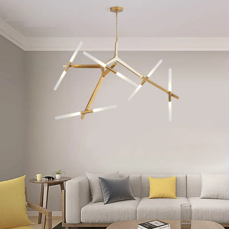 Nordic Herringbone LED Chandelier