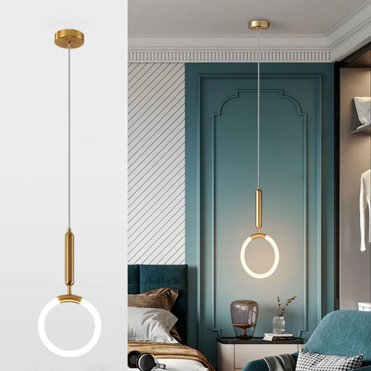 White Ring LED Pendant Ceiling Light