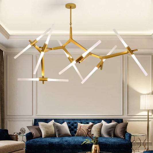 Nordic Herringbone LED Chandelier