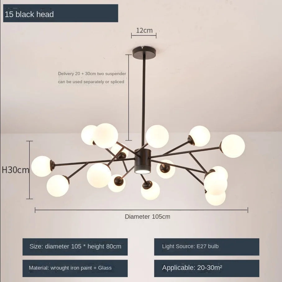 Nordic Tree Branch LED Chandelier