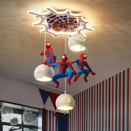 Spiderman Glass Ceiling Chandelier