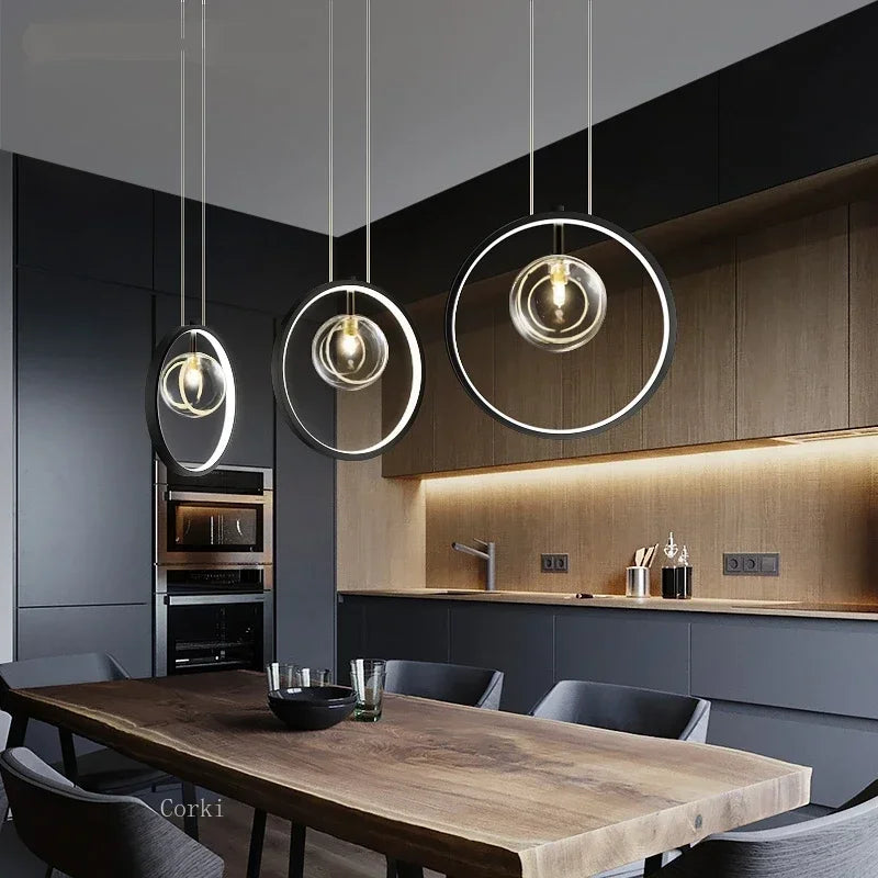 Nordic Style Ring Ceiling Chandelier