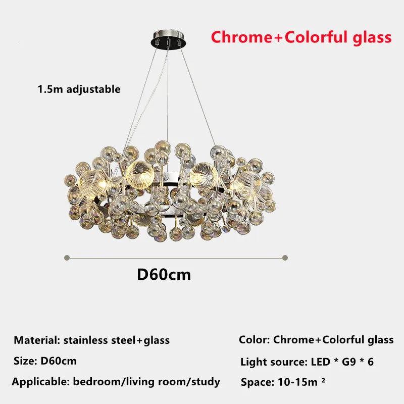 Glass Bubble Chandelier