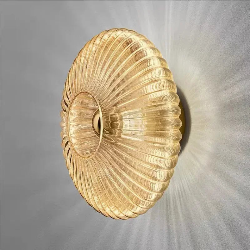 LED Glass Wall Sconce Light