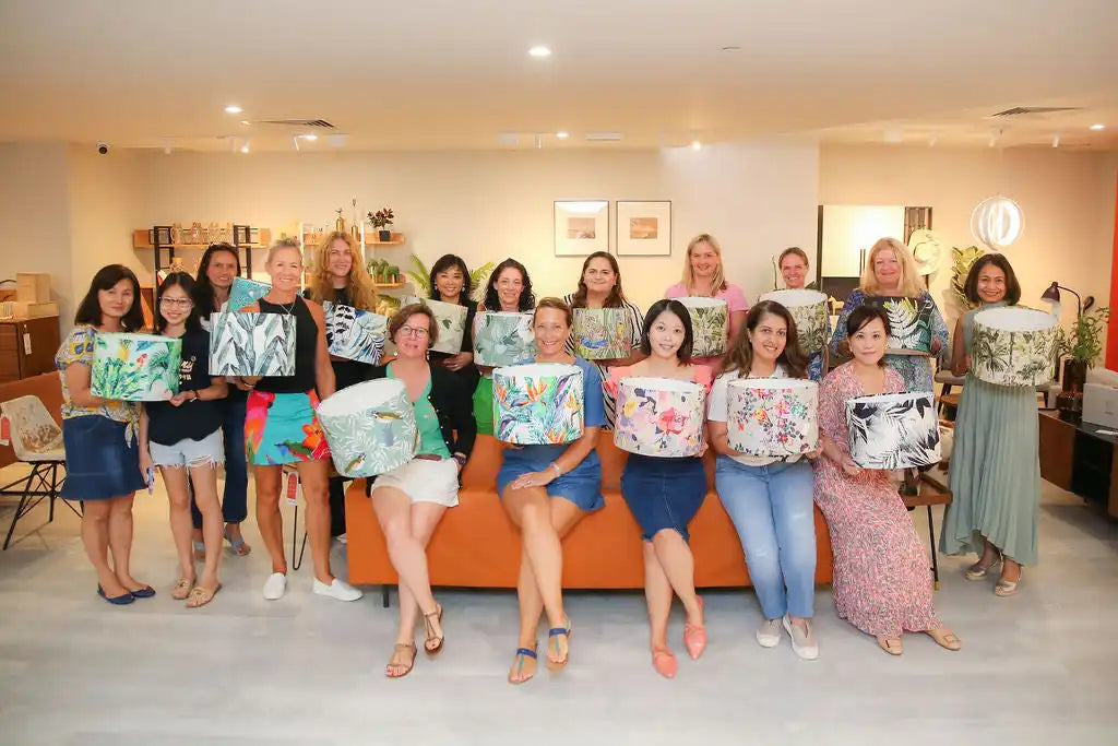 Lampshade making workshop Singapore