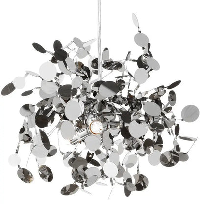 Stainless Steel Nordic Minimalist Tree Leaf Chandelier - Ceiling light silver